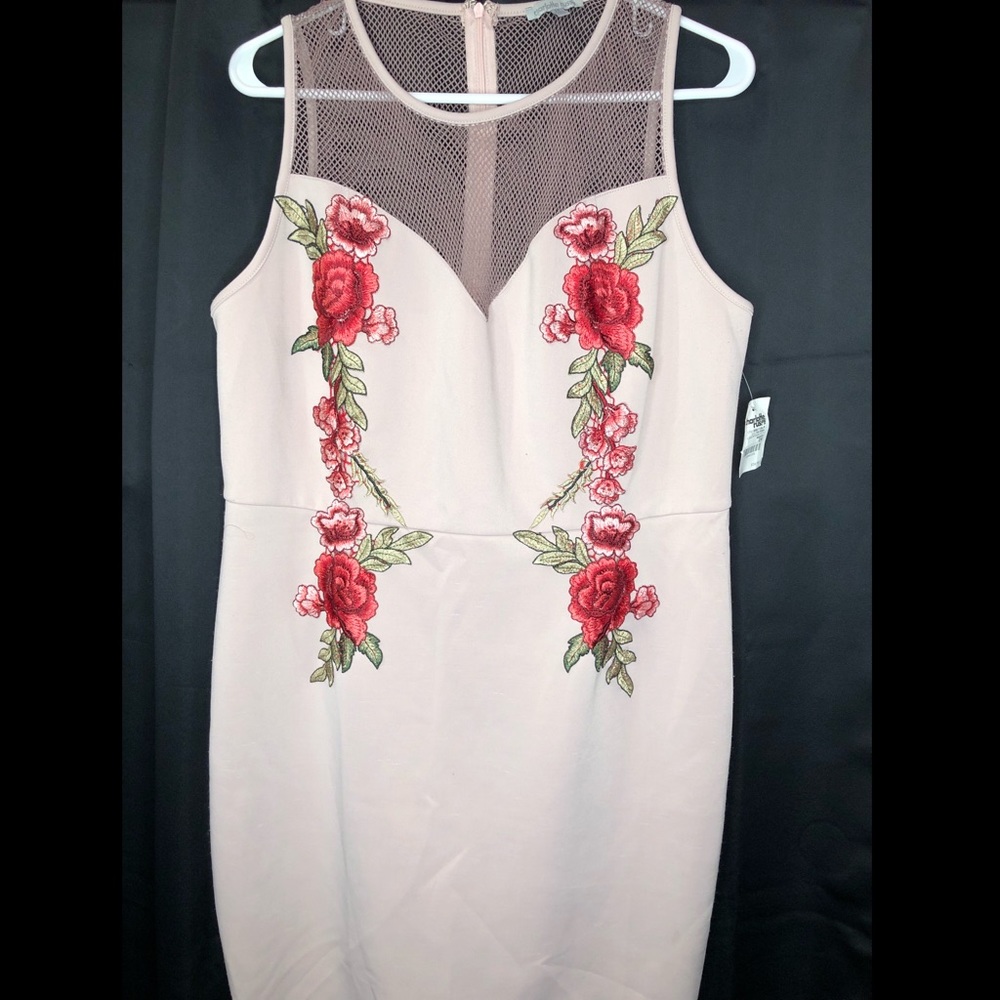 Plus Size Muave Floral Dress